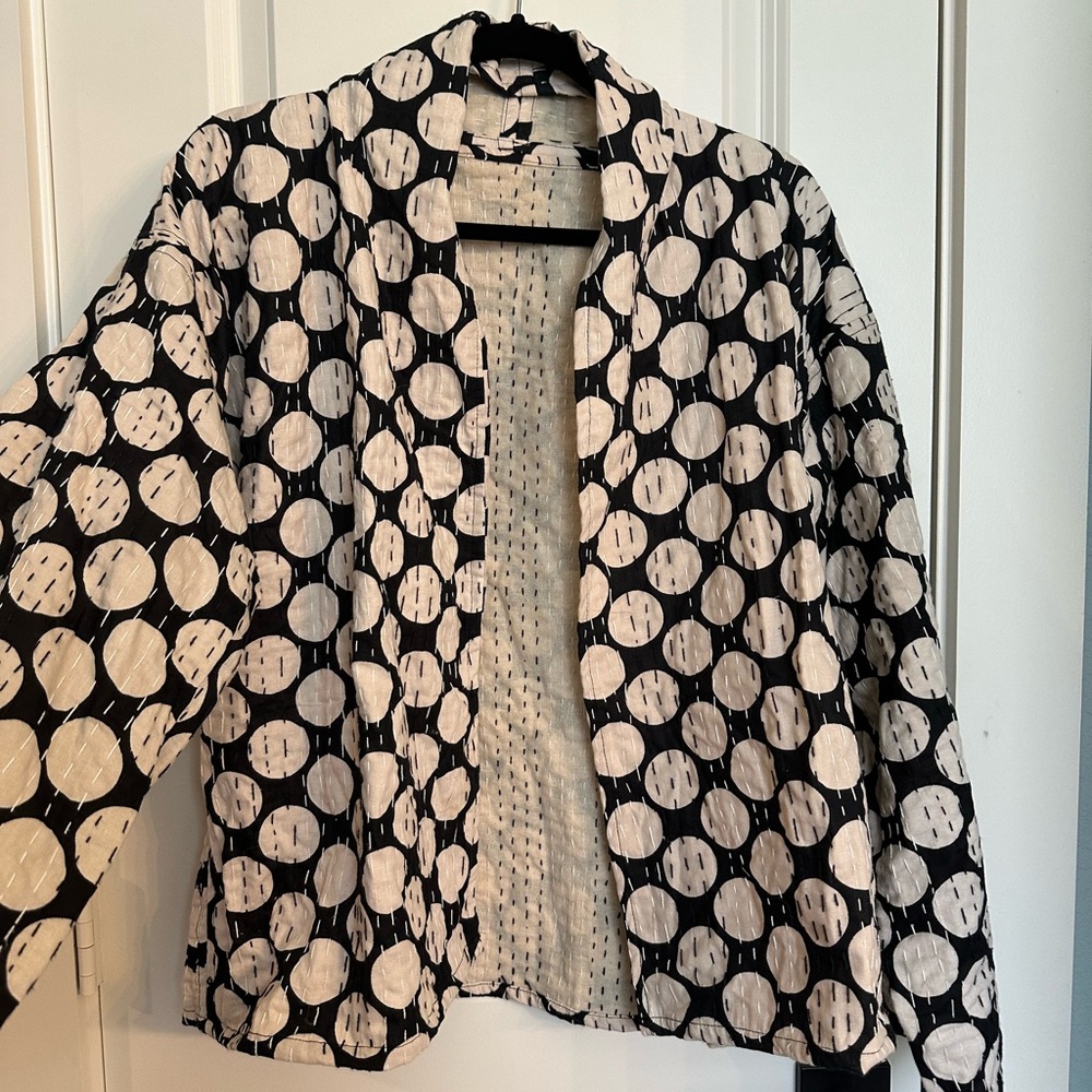 Polka Dot Women's Embroidered Stunning Jacket NWOT